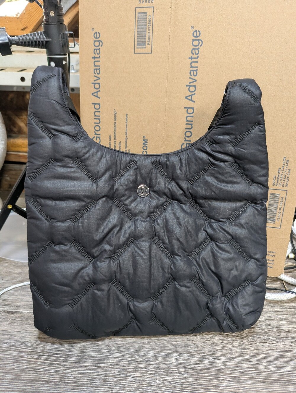 Lululemon New Quilty Pleasures Shoulder Bag Mini In Black